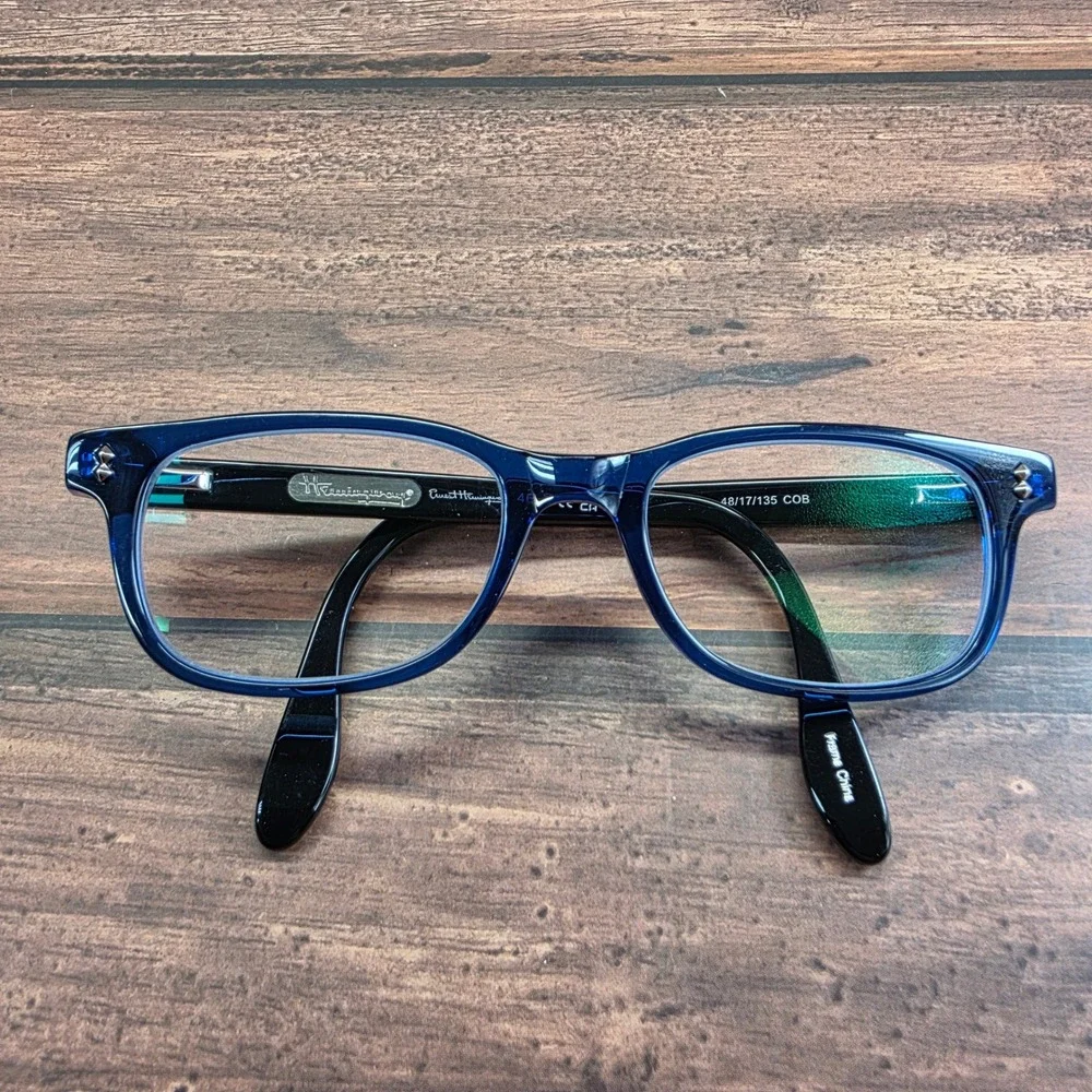 Ernest‎ Hemingway 4617 Blue Black Rectangular Eyeglasses 48/17/135 FRAMES ONLY